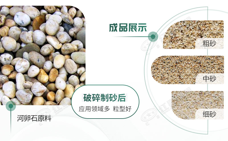 河卵石制沙劃算嗎？河卵石制沙機(jī)出來(lái)的沙商混站能用嗎？
